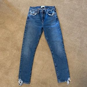 Agolde Toni Mid Rise Jeans with Distressing Sz 26
